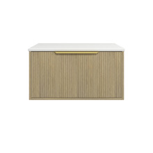 Elwood Dockland 750mm Artic White Wall Hung Single Vanity Unit